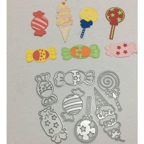 Lollipop Metal Cutting Dies Scrapbooking Candy Stencil for Album Paper DIY Gift Card Decoration Embossing Dies New 2020