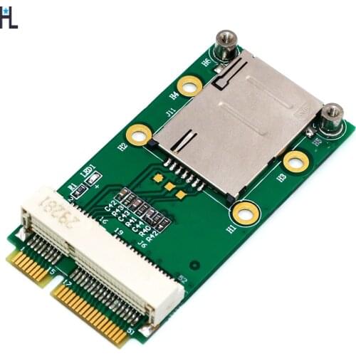 Mini PCI-E Adapter with SIM Card Slot for 3G/4G WWAN HSPA MODEM LTE Mini Card GPS Card for desktop laptop computers