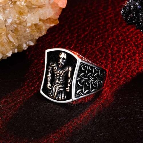Vintage Warior Silver Ring Men Silver Ring Made In Turkey Solid 925 Sterling Silver