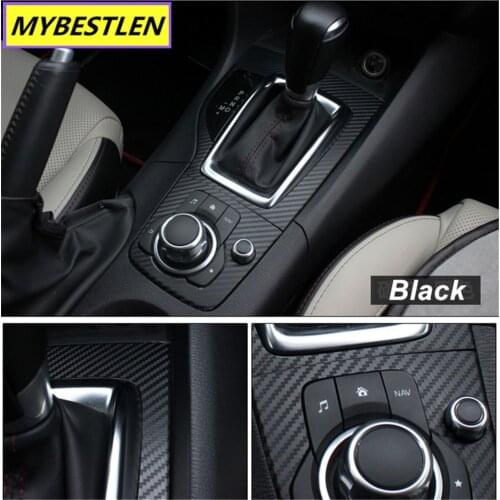 Carbon Fiber Gear Panel Refit Sticker Panel Decal Car Styling fit for Mazda 3 Axela Accessories Car Styling