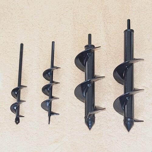 Ground Drill Bit Planting Flower Drill Short Rod Plant Twist Drill Hand Electric Drill Screw Rod Garden Planting Vegetable Soil
