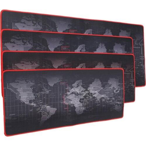 Extra Large Mousepad Natural Rubber Mouse Pad Old World Map Anti-slip Gaming Mouse Mat with Locking Edge for game gamer