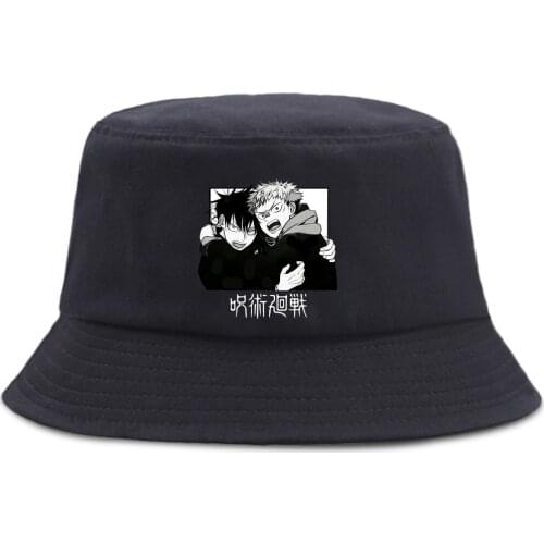 Jujutsu Kaisen Jujutsu Kaisen Japan Anime MenS Bucket Hats Fashion WomenS Panama Hat Harajuku Foldable Women Fisherman Caps