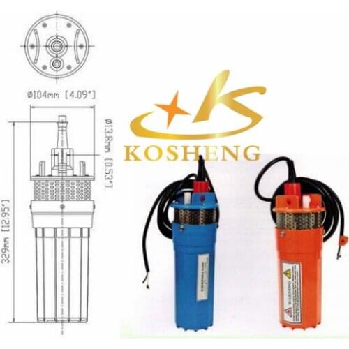 24V DC Submersible Solar Water Diaphragm Pump Solar Fountain Irrigation Pump Solar Pump For Livestock Drink Water Max. 70m 002