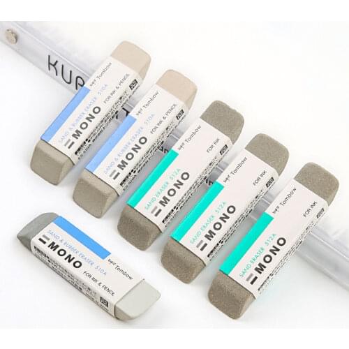 2pcs Tombow Mono Eraser for Ink Gel Ballpoint Pen Eraser Kneaded Scrub Rubber Eraser Corretivo Escolar Stationery ES-510A/512A