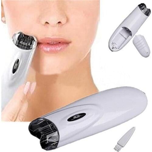 70% Hot Sale 2 AAA Batteries 2021 Reusable Automatic Electric Remover Trimmer Women Body Facial Hair Shaver Tweezer Epilator Bru