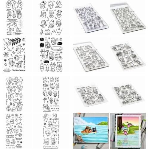 Cutting Dies Match Clear Stamp Penguin Bear Sunny Wishes Christmas Snowman Scrapbook Card Album Make DIY Crafts Stencil 2020