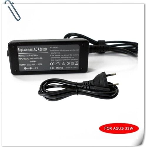 19V 1.75A 33W Laptop AC Adapter Charger For Asus VivoBook 0A001-00330100 S200 S200E S220 X200T carregador notebook Power Supply