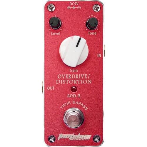 AROMA AOD-3 Overdrive Distortion MINI Guitar Effect Pedal Gain Tone and Level adjustable Guitarra Analogue True Bypass Design