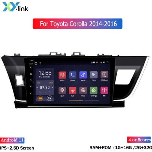 Car radio Android 8.1 10.1 inch screen for Toyota corolla 2014-2016 GPS Navigation system car dvd multimedia player bluetooth