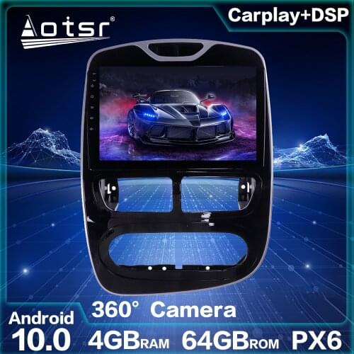 Car Multimedia Player For Renault Clio 4 IV Android 10.0 Stereo 2013 2014 2015 Car GPS Navigation PX6 Auto Audio Head Unit DSP