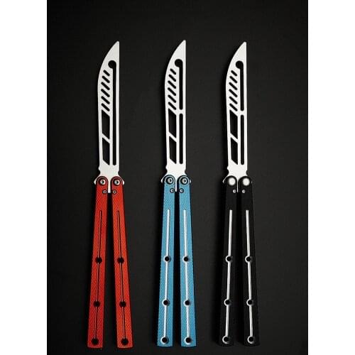 War Shark Butterfly Trainer Knife Kraken Aluminum Handle Hunting Tactical Hunting Bushing System Theone EDC Knife