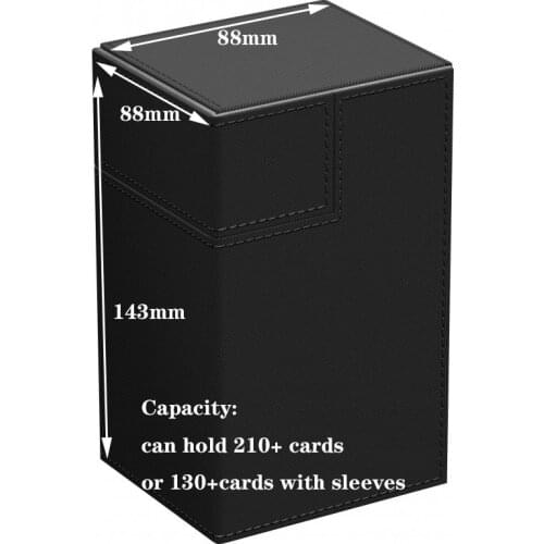 Mid-Large Size Portable 210+ CARDS Card Case Deck Case Card Storage Box Board Game Cards Box For MTG/TCG/PKM/PTCG/YGO