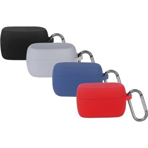 Earphone Case Shockproof Protective Case Headphones Storage Case Soft Silicone Anti-Scratch for Jabra Elite Active 75t Headset