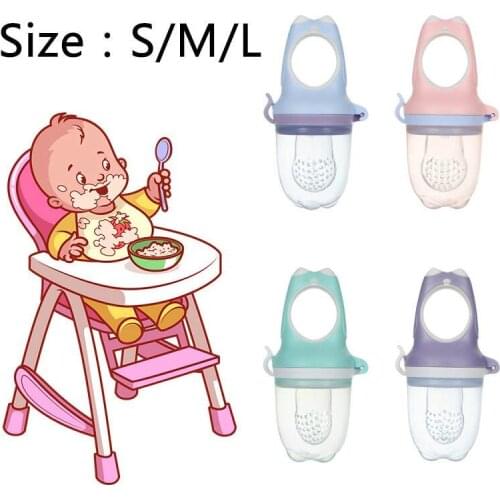 Kids Pacifier Fresh Fruit Food Baby Nipple Feeding Safe Feeder Nipples Feeding for Infant Supplies Nipple Teat Pacifier Bottles