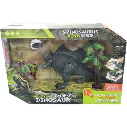 Dragon Dinosaur Model Toy Simulated Animal Set Overlord Lontium Raptors Comeback Jurassic with light