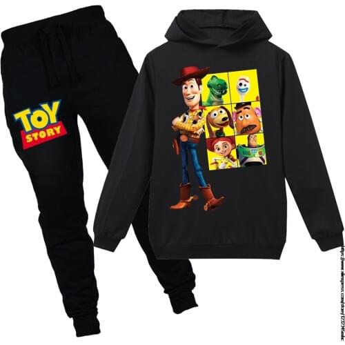 Toy Story 4 Baby Clothing Sets Children 2-16 Years Birthday suit Boys Tracksuits Kids Sport Suits Hoodies Top +Pants 2pcs Set