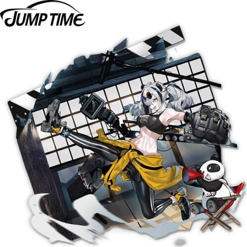 JumpTime 13 x 11.8cm Arknights FEater Panda Studio Corner Alt Costume Anime Waifu Personality Car Stickers Vinyl Car Wrap Decal