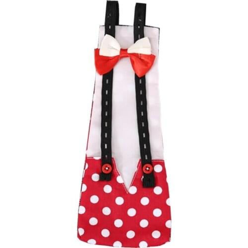 Cute Bow Overalls Cole Duck Flight Suit Pet Bird Diapers Small Animals Clothes Uniform for Birthday Party Pet Shows Cosplay