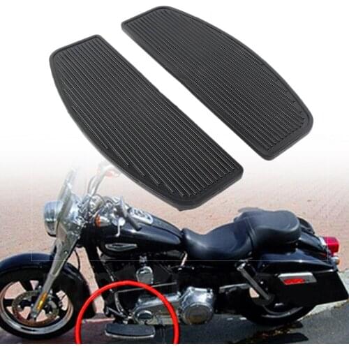 Motorcycle Rider Insert Footboard Footrest For Harley Touring 1986-19 2012+ Dyna FLD & 1986-later FL Softail(except FLSTFB)