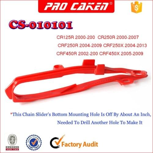 Plastic chain slider guard for honda crf250r cr crf 250r 125 250x 450x 450r 250 r crf450r crf250x crf450x cr125r cr250