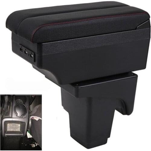 For Ford focus 3 armrest box central Store content focus mk3 armres box with USB interface