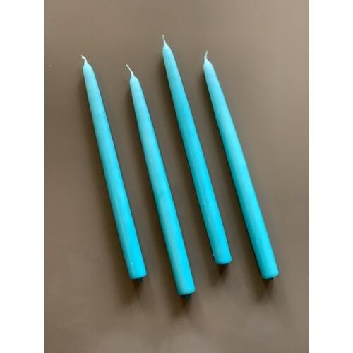 Mysterious Home 4 Pcs Turquoise Candlestick Candle