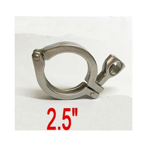 2.5" Tri Clamp Clover for 77MM OD Ferrule Stainless Steel SS SUS 304 2pcs per lot