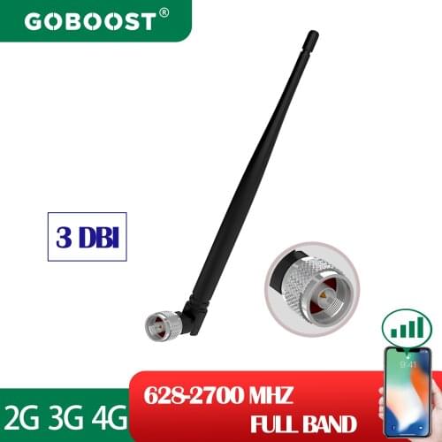 GOBOOST 3G 4G Network Signal Booster Indoor Whip Antenna 628mhz-2700mhz For Internet Cellular Amplifier LTE DCS WCDMA 1800 2100