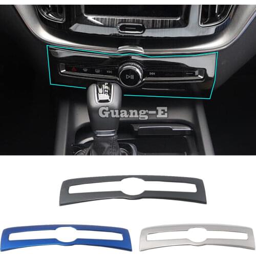 For Volvo XC60 2018 2019 2020 2021 Car Styling Garnish Inner Trim Conditioning Middle Condition Switch Outlet Vent Hoods 1pcs
