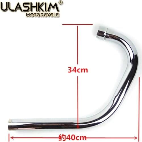 Motorcycle Exhaust Full System Muffler Contact Pipe Slip-On For Honda CG125 CG150 CG200 CG 125 150 200