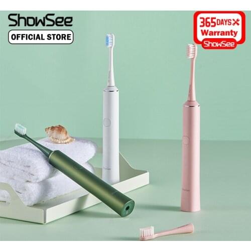 ShowSee Sonic Electric Toothbrush Whitening Teeth Vibrator Wireless Induction Charging 30 Days Ultrasonic Smart Hygiene Cleaner