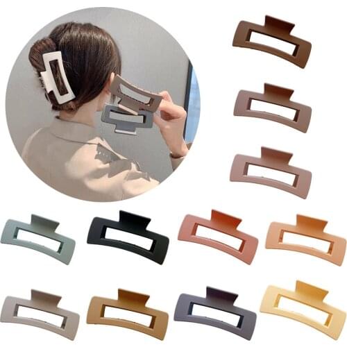 New Exquisite Hair Crab Clip for Women Simple Large Hair Claw Clamp High Quality Geometric Hairpin Barrettes Hair Accessories