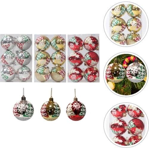 1 Set 18Pcs Christmas Tree Decors Electroplate Christmas Balls (Assorted Color)