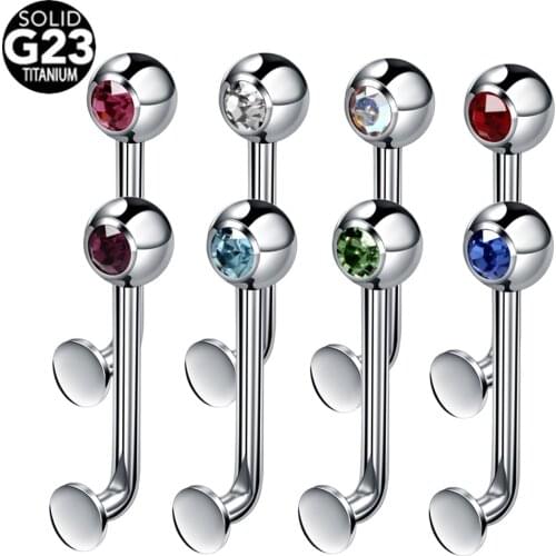 1PC Titanium Christina Vertical Hood Piercings Lip Rings Piercings Gem Vagina Piercings Genital VCH Body Jewelry Piercing
