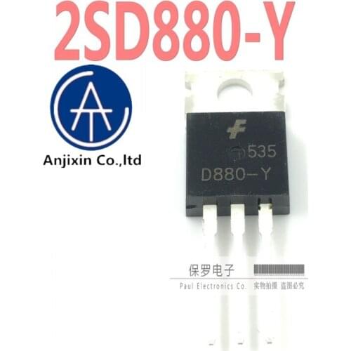 10pcs 100% orginal new NPN transistor 2SD880-Y D880-Y 3A60V TO-220 real stock