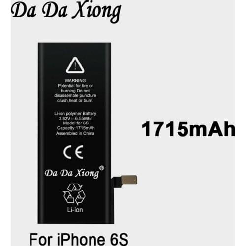 10pcs Original Da Da Xiong Battery For iPhone 6S 6GS 1715mAh Real Capacity Replacement Batteries