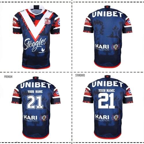 2021 SYDNEY ROOSTERS INDIGENOUS JERSEY 2021/2022 Sydney Roosters Rugby TRAINING SHORTS JERSEY size S--5XL