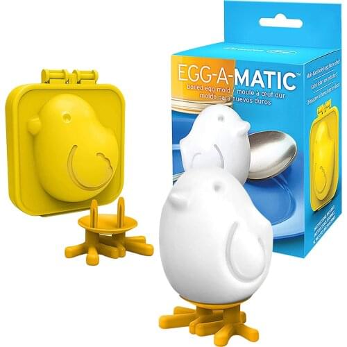 2021 New Boiled Egg Mould DIY Chicken Hard Boiled Egg Model Cute Chick Shape Boiled Egg Shell-less Egg Holder Container