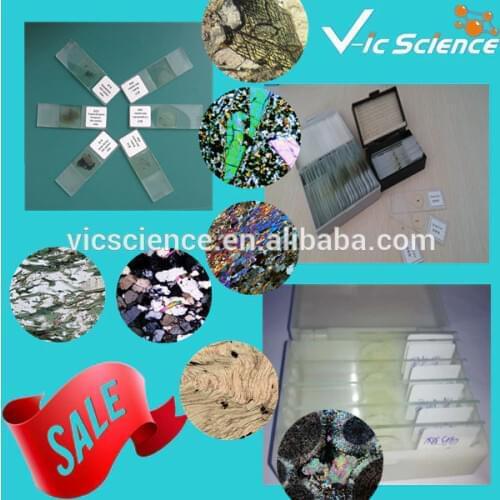 25Pcs Mineral and rock thin slides