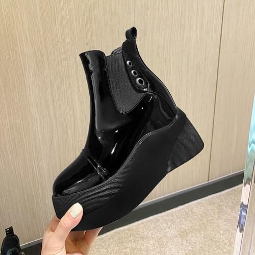 New Winter women shoes natural Genuine leather boots ankle bottom of thick Warm fur Female boots 100% cowhide Chelsea snow boots