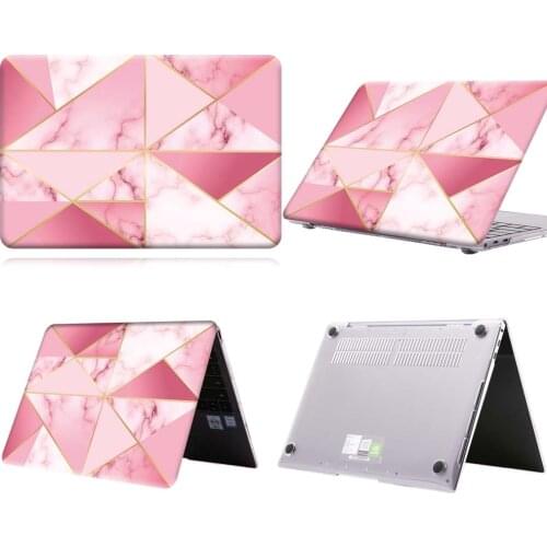 Hot Pink Geometric Anti-slip Laptop Case For MateBook 13/13 AMD Ryzen/14/D14/D15/X 2020/X Pro/Pro 16.1/Honor MagicBook 14/15