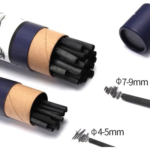 Sketch Cotton Willow Charcoal Strip Carbon Rod Art Painting Tools Supplies 25 Tube Oil Painting Creation Design Proof