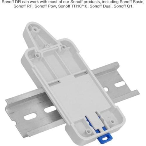 SONOFF DR DIN Rail Tray with 4 Screws for Basic / RF / TH10 / TH16 / POW Switch
