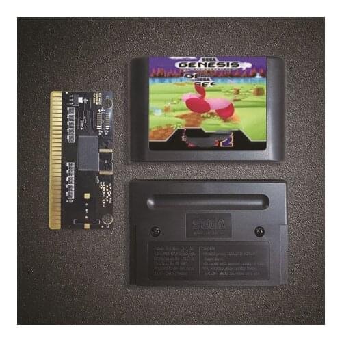 Kirbyed In Soniced Game The Hedgehog 2 - 16 Bit MD Game Card for Sega Megadrive Genesis Video Game Console Cartridge