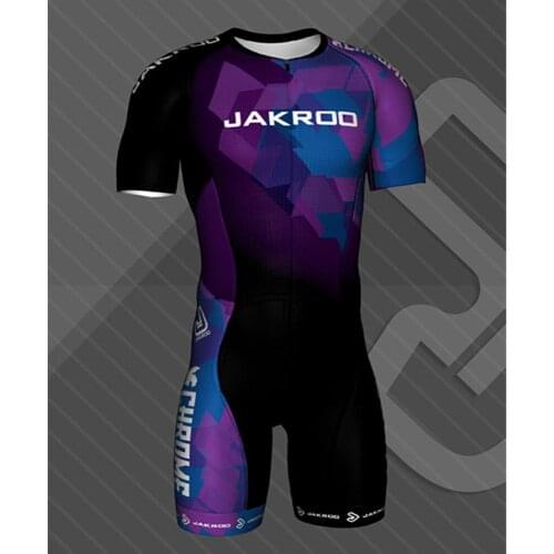 JAKROO professional team summer triathlon ciclismo masculino short shirt dress cycling suit MTB bike 3 pocket tights running set