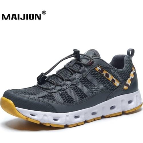 Unisex Hiking Sneakers Breathable Mesh Men Trekking Shoes Non-slip Women Climbing Footwear Outdoor Sport Casual Camping Walking
