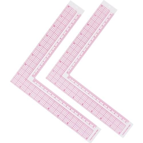 MIUSIE Plastic Sewing Ruler Angle Craft Scale Ruler Garment Cutting Craftwork Sewing Patchwork Tool For Design Clothing