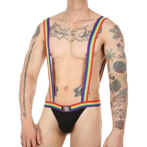 Undershirts Jockstrap Mens Sexy Jumpsuits Leotard Underwear Teddies One-Piece Wrestling Singlet Bodysuirts Suspender Teddies A5