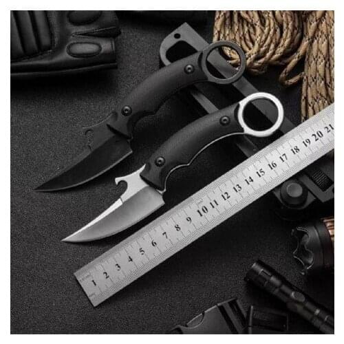 New Arrival BAS15 PICOLOMAKO claw karambit Tactical Knives D2 Full Tang Steel Handle Fixed Blade Paper cutter Knife